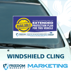 available winshield cling
