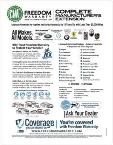 Freedom Warranty CME-X Details